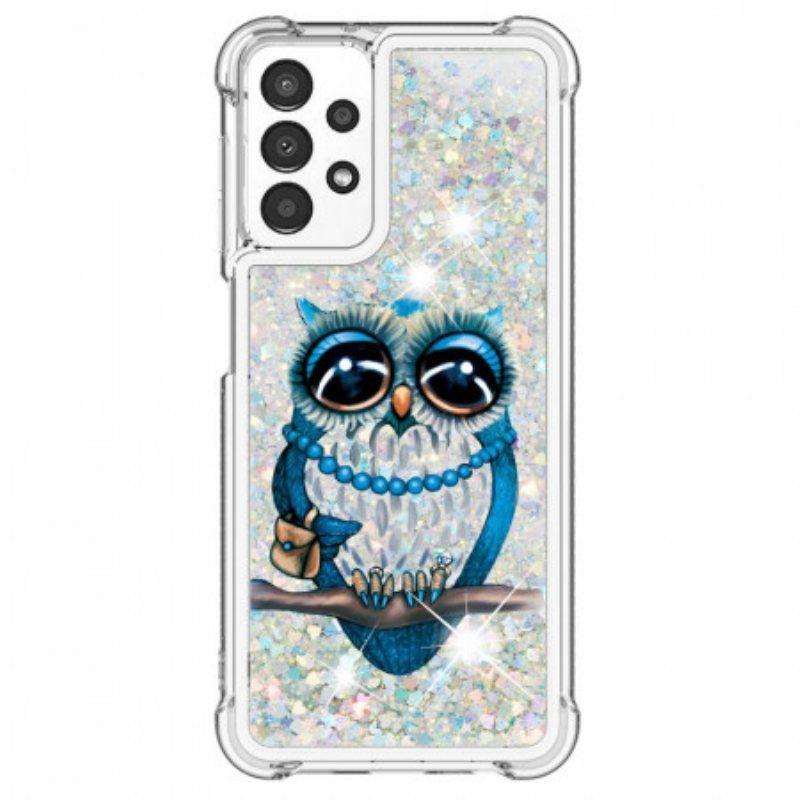 Deksel Til Samsung Galaxy A13 Miss Owl Paljetter