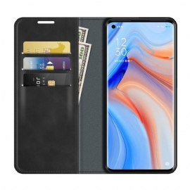 Etui Til Oppo Find X3 Neo Funksjonsstativ I Kunstskinn