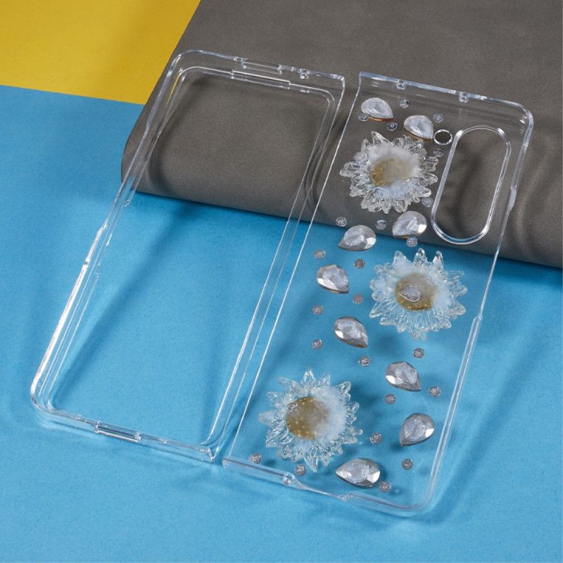 Deksel Samsung Galaxy Z Fold 5 Mobildeksel Daisy Charms