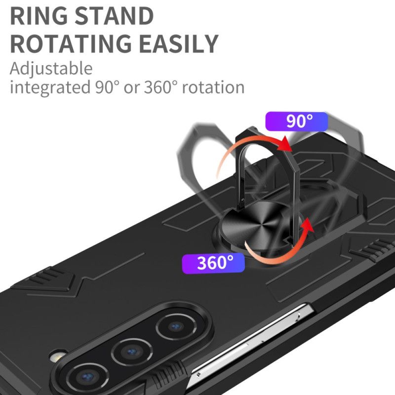 Deksel Samsung Galaxy Z Fold 5 Mobildeksel Defender Ring-støtte