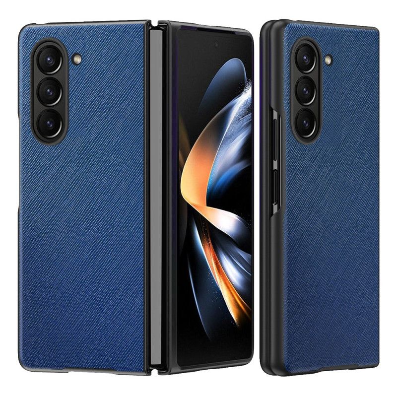 Deksel Samsung Galaxy Z Fold 5 Mobildeksel Skinnstil Med Vevd Effekt