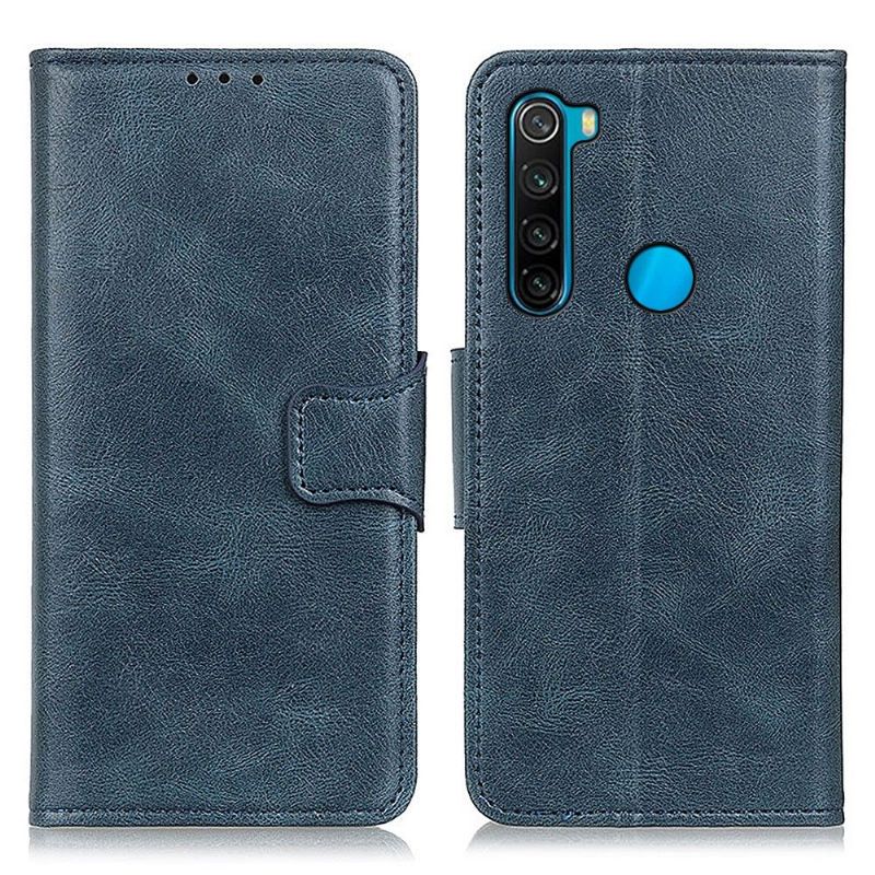 Etui Til Xiaomi Redmi Note 8 2021 Anti-fall Folio Deksel Foliostativ I Kunstskinn