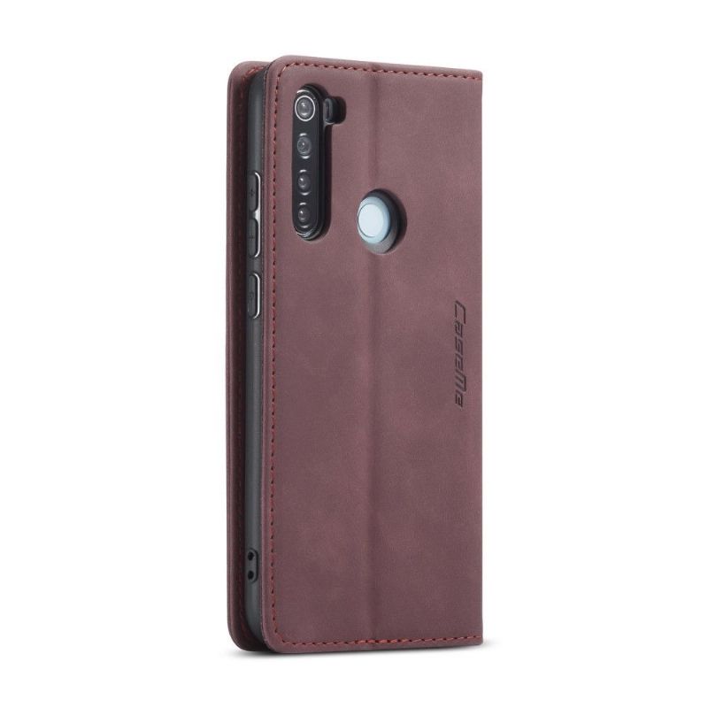 Folio Deksel Til Xiaomi Redmi Note 8 2021 Anti-fall Retro Imitert Skinn Golias