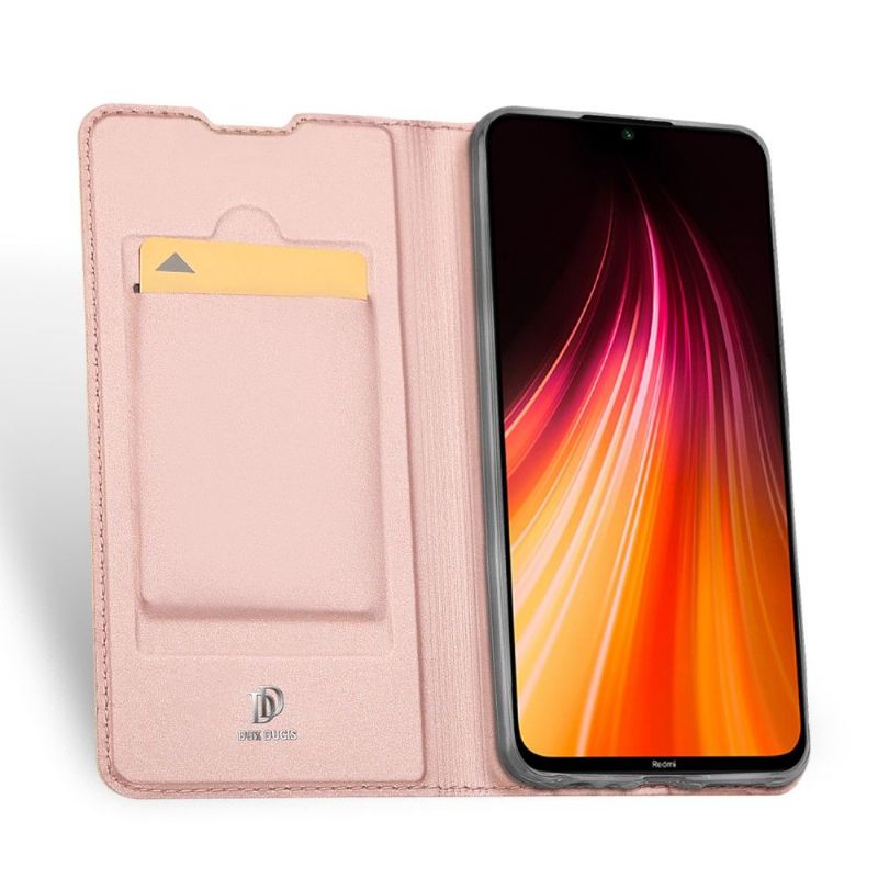 Folio Deksel Til Xiaomi Redmi Note 8 2021 Anti-fall Satengbelegg