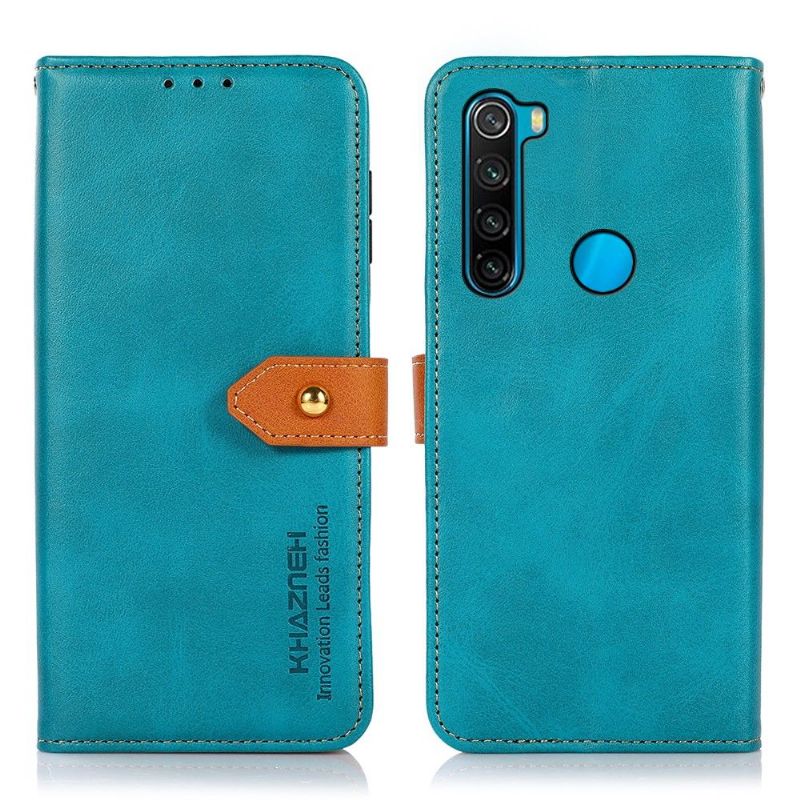 Lærdeksel Til Xiaomi Redmi Note 8 2021 Originalitet Khazneh Bicolor Kunstskinn