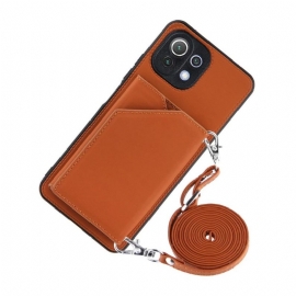 Deksel Til Xiaomi Mi 11 Lite 5G NE / Mi 11 Lite / Mi 11 Lite 5G Aude Multi-compartment Lanyard