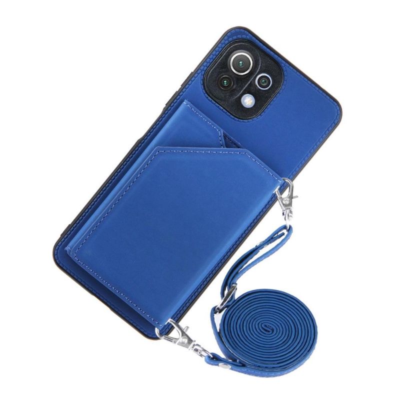 Deksel Til Xiaomi Mi 11 Lite 5G NE / Mi 11 Lite / Mi 11 Lite 5G Aude Multi-compartment Lanyard