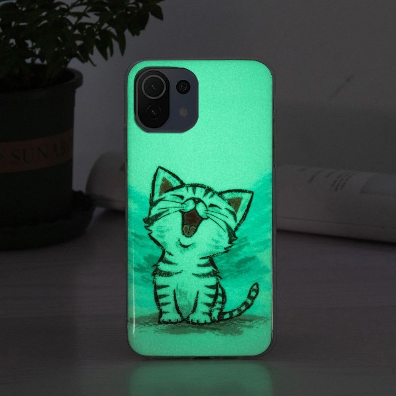 Deksel Til Xiaomi Mi 11 Lite 5G NE / Mi 11 Lite / Mi 11 Lite 5G Fluorescerende Chatinnhold