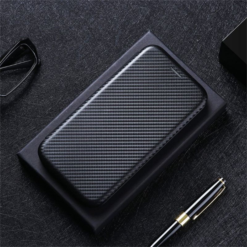 Folio Deksel Til Xiaomi Mi 11 Lite 5G NE / Mi 11 Lite / Mi 11 Lite 5G Anti-fall Carbon Fiber Leathette