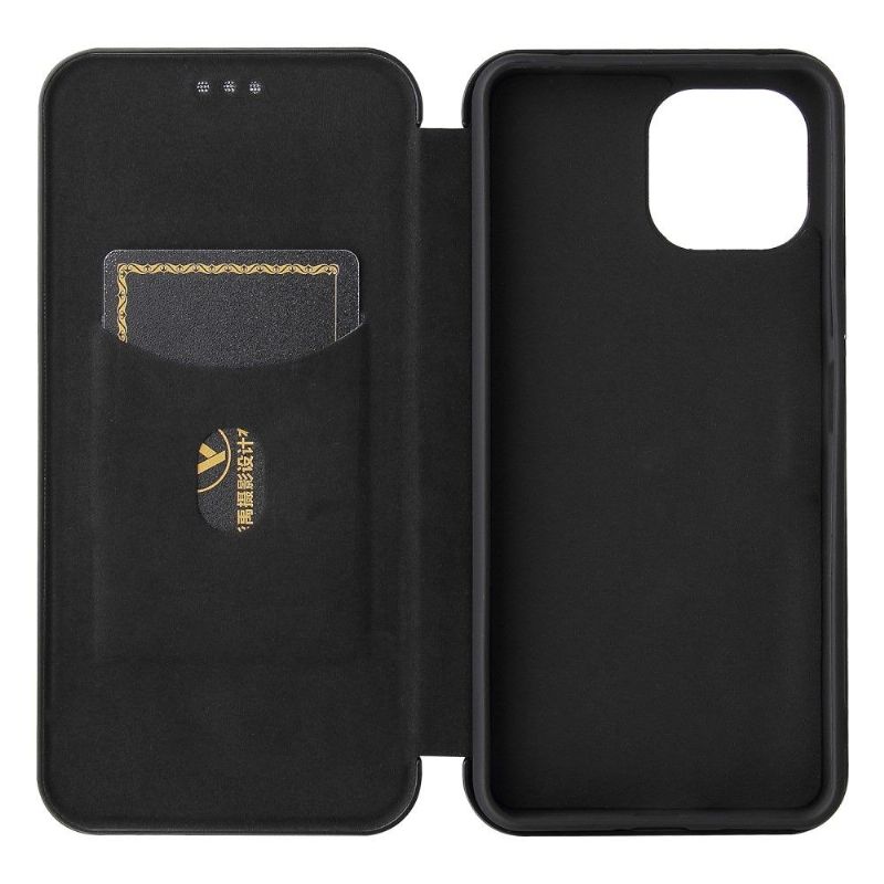 Folio Deksel Til Xiaomi Mi 11 Lite 5G NE / Mi 11 Lite / Mi 11 Lite 5G Anti-fall Carbon Fiber Leathette