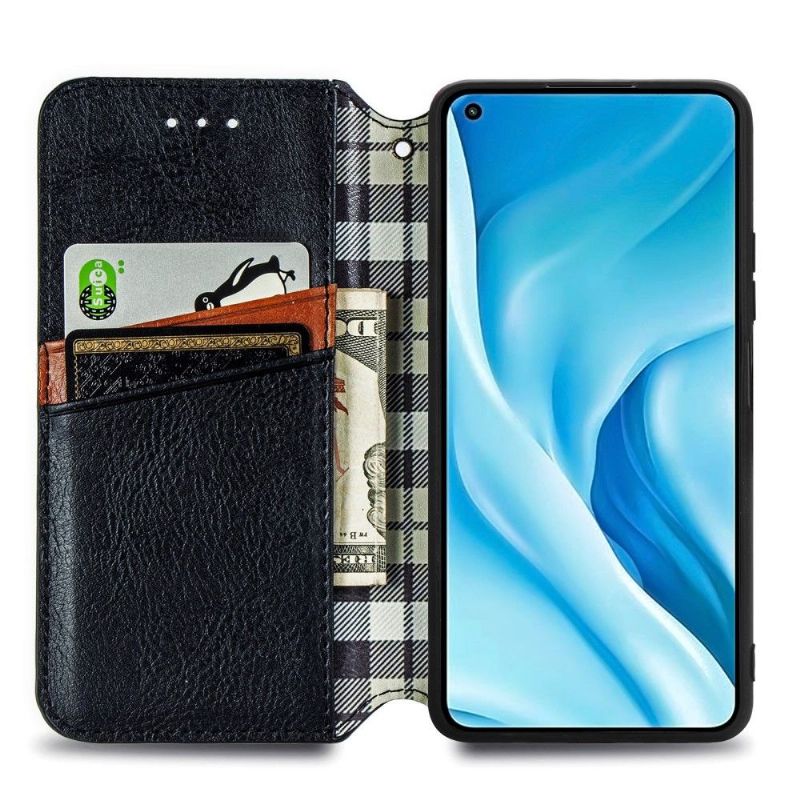 Folio Deksel Til Xiaomi Mi 11 Lite 5G NE / Mi 11 Lite / Mi 11 Lite 5G Kub Design Kortholder