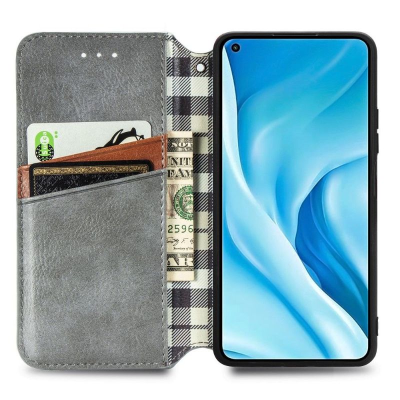 Folio Deksel Til Xiaomi Mi 11 Lite 5G NE / Mi 11 Lite / Mi 11 Lite 5G Kub Design Kortholder