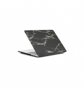 Macbook Air 13 Tommer 2018 - Marmor Print Shell - Svart / Hvit