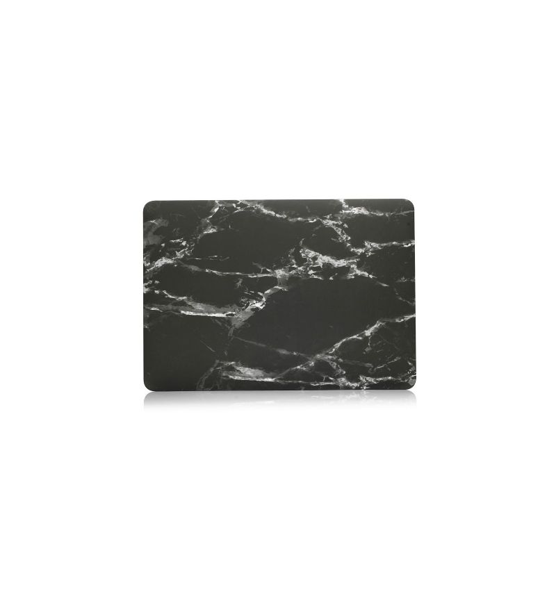 Macbook Air 13 Tommer 2018 - Marmor Print Shell - Svart / Hvit