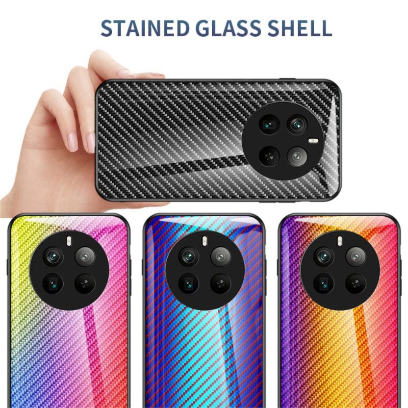 Deksel Realme 12 Pro / 12 Pro Plus Karbonfiberherdet Glass