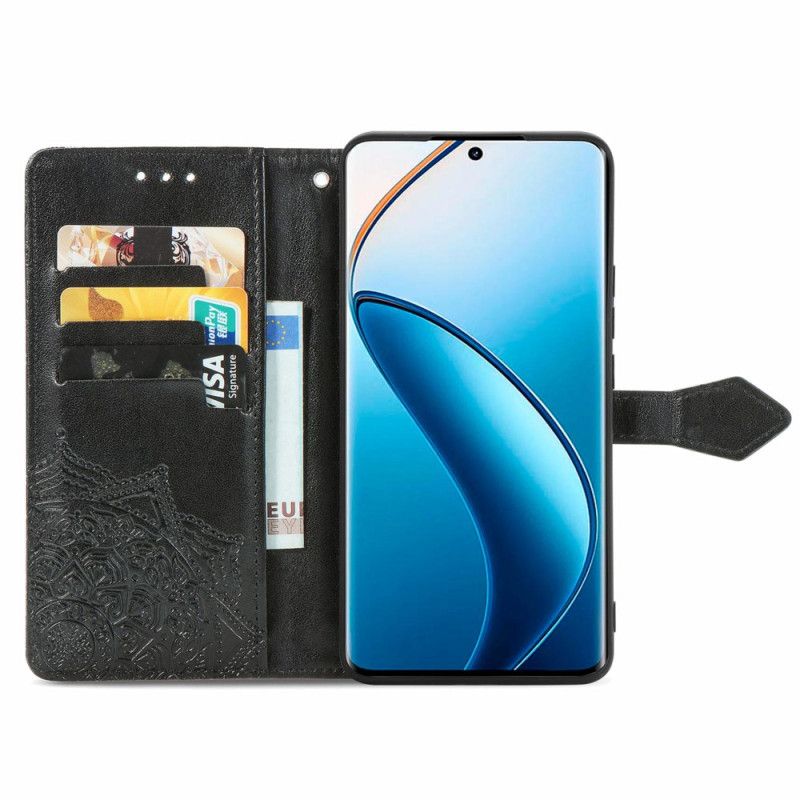 Folio Deksel Realme 12 Pro / 12 Pro Plus Barokk Mandala Beskyttelse Deksel