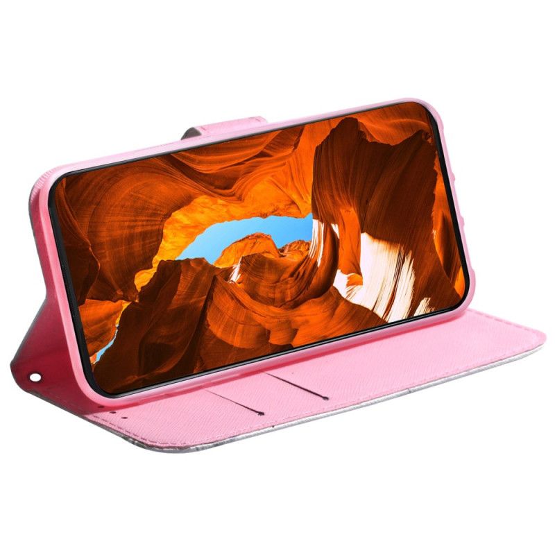 Folio Deksel Realme 12 Pro / 12 Pro Plus Rosa Blomst