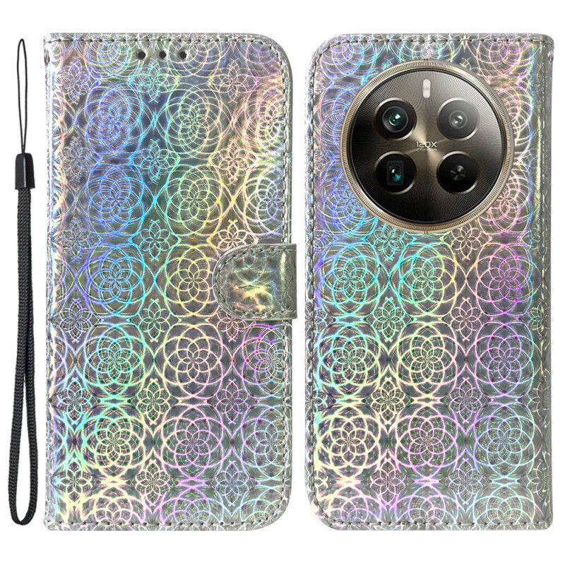 Folio Deksel Realme 12 Pro / 12 Pro Plus Strappy Disco Style