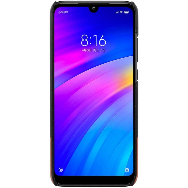 Deksel Til Xiaomi Redmi Note 7 Imak Bicolor Imitert Skinn - Svart Brun