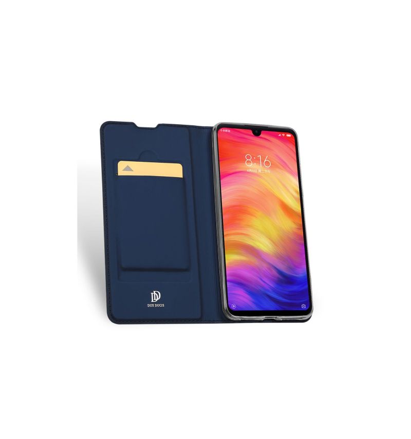 Etui Til Xiaomi Redmi Note 7 Business Imitert Skinn