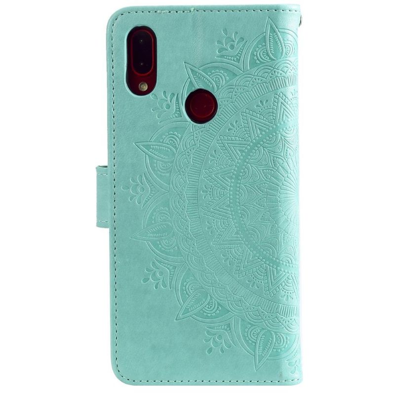 Etui Til Xiaomi Redmi Note 7 Med Sun Mandala Nøkkelbånd