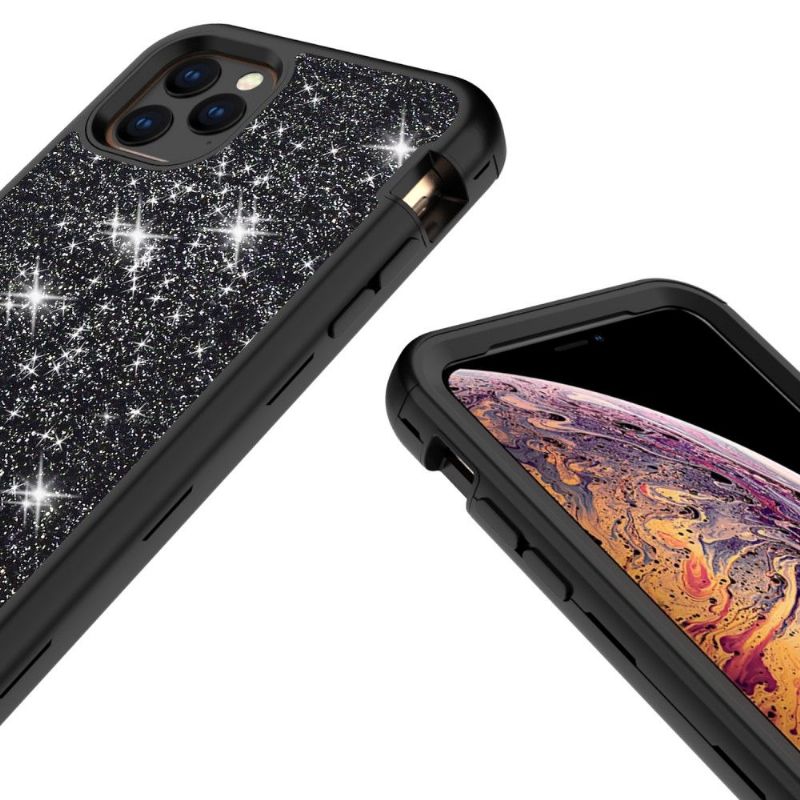 Deksel Til iPhone 11 Pro Max Originalitet Glitter Støtsikker Hybrid