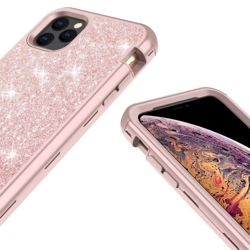 Deksel Til iPhone 11 Pro Max Originalitet Glitter Støtsikker Hybrid