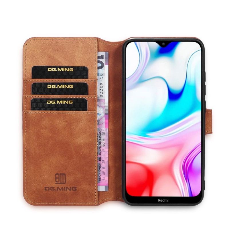 Folio Deksel Til Xiaomi Redmi Note 8 Anti-fall Dg Ming Retro Style Leather