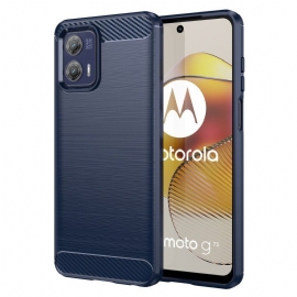 Mobildeksel Til Moto G73 5G Børstet Karbonfiber