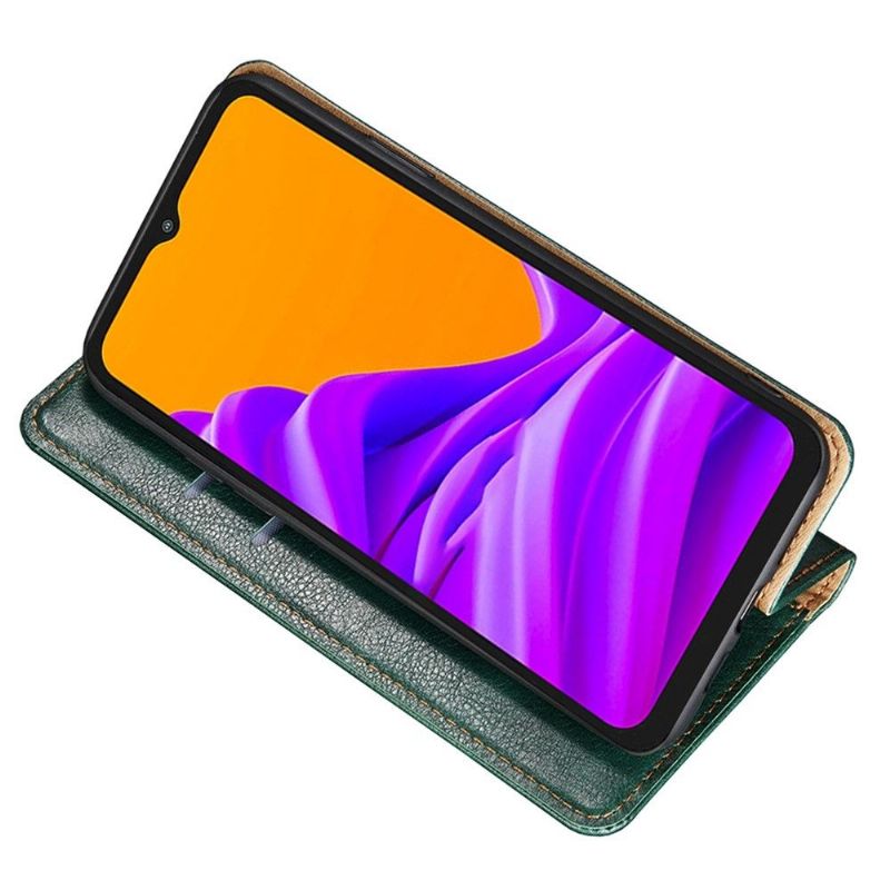 Beskyttelse Deksel Til Samsung Galaxy M13 Originalitet Folio Deksel Rent Kunstskinn