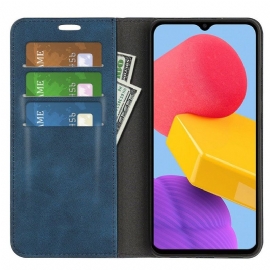 Case Til Samsung Galaxy M13 Stativ I Kunstskinn