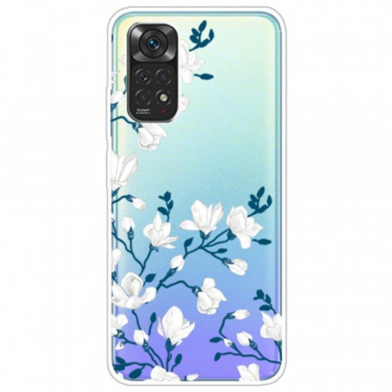 Deksel Til Xiaomi Redmi Note 11 / 11S Hvite Blomster