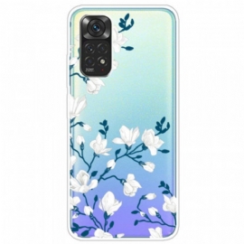 Deksel Til Xiaomi Redmi Note 11 / 11S Hvite Blomster