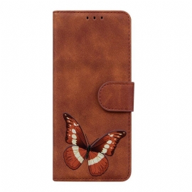 Folio Deksel Til Xiaomi Redmi Note 11 / 11S Skin-touch Butterfly