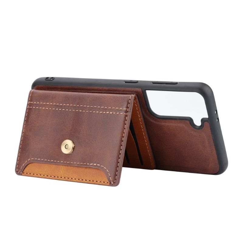 Deksel Til Samsung Galaxy S22 Plus 5G Anti-fall Zoé Leather Effect Card Holder