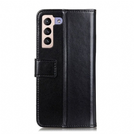 Folio Deksel Til Samsung Galaxy S22 Plus 5G Lærdeksel Melody Faux Leather Folio