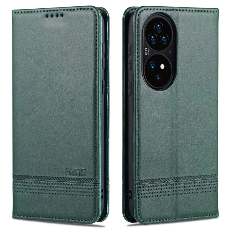 Etui Til Huawei P50 Pro Anti-fall Lommebok Azns Kunstskinn