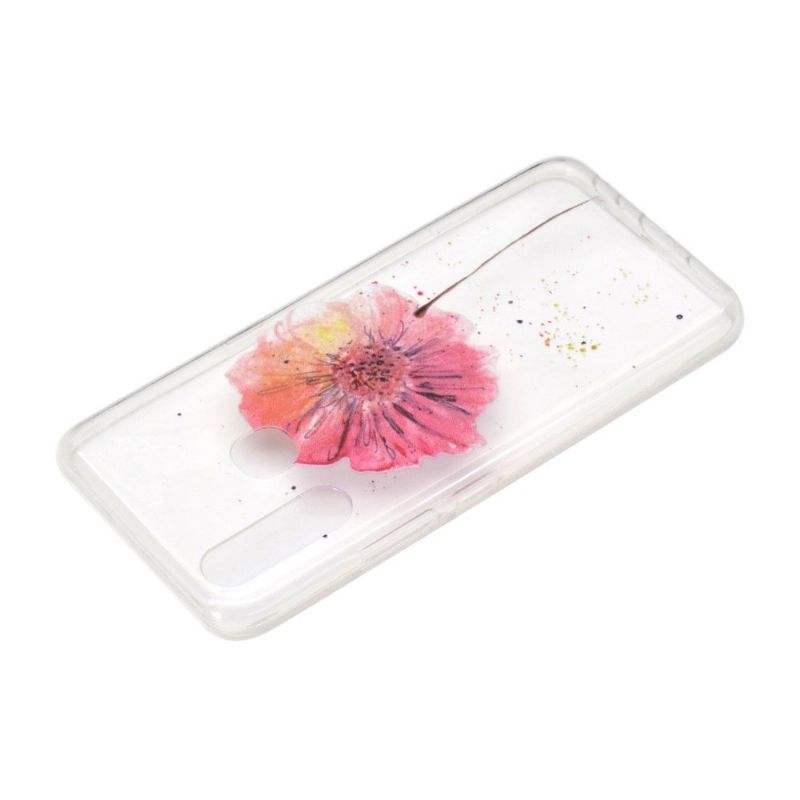 Deksel Til Huawei P40 Lite E Gjennomsiktig Blomst