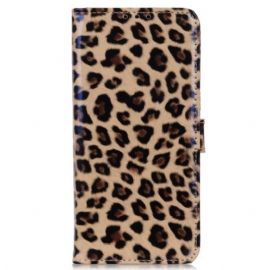 Folio Deksel Til Xiaomi Redmi Note 12 4G Leopardhudeffekt