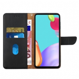 Folio Deksel Til Realme 9i Smooth Touch Leather