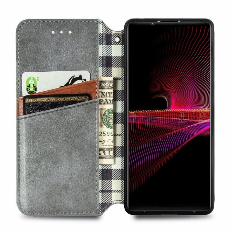 Folio Deksel Til Sony Xperia 1 III Kub Design Kortholder