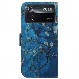 Etui Til Poco X4 Pro 5G Mandelblomst