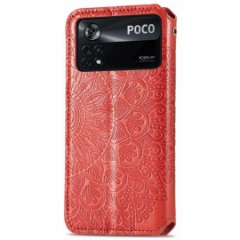 Folio Deksel Til Poco X4 Pro 5G Elegant Mandala