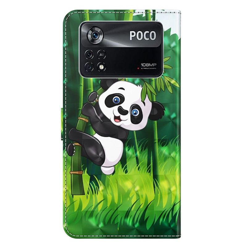 Folio Deksel Til Poco X4 Pro 5G Perched Panda