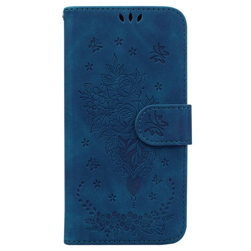 Folio Deksel Google Pixel 9 Floral Semsket Skinneffekt