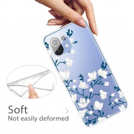 Deksel Til Xiaomi Mi 11 Hvite Blomster