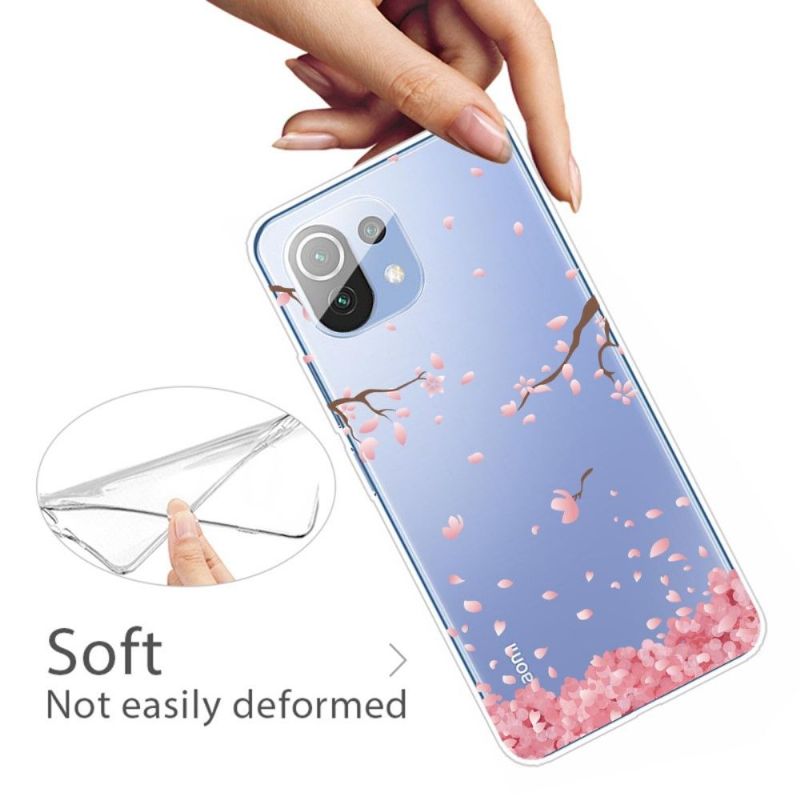 Deksel Til Xiaomi Mi 11 Rosa Blomst