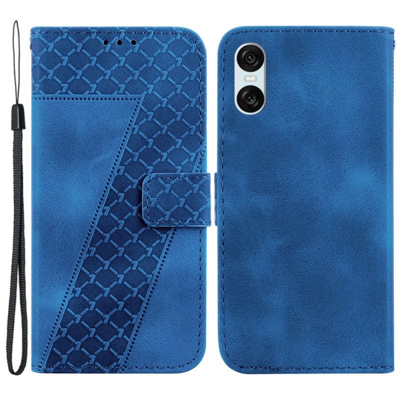 Folio Deksel Sony Xperia 10 Vi Design 7 Med Stropp