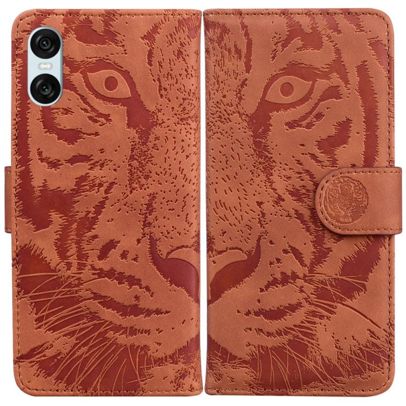 Folio Deksel Sony Xperia 10 Vi Tiger Footprint