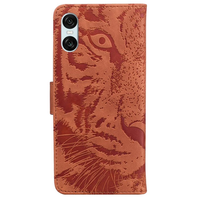 Folio Deksel Sony Xperia 10 Vi Tiger Footprint